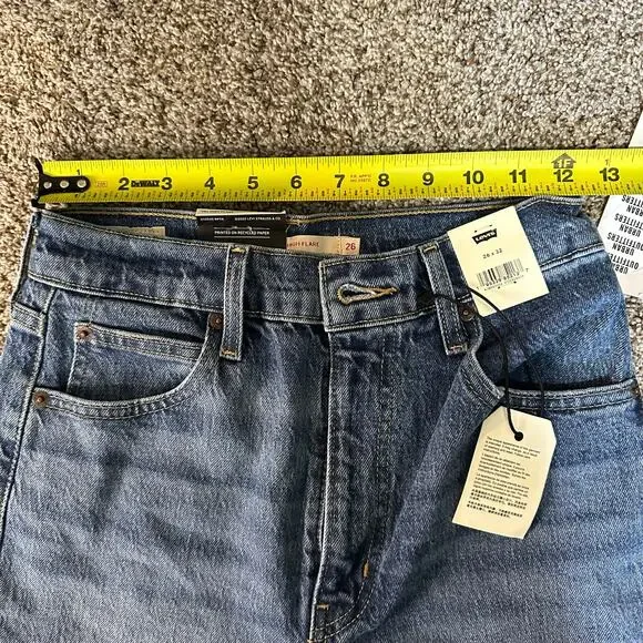 Levi's Premium Denim “70’s High Flare” Jeans size 26/2 - Picture 13 of 15